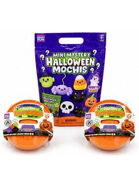 Crazy Fun Halloween Mochis Squishy Orange Dumpling Lot 3 Authentic New Sealed